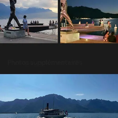Au 26Bis, 2 Appartements Montreux, 1 Apartment Niveau 0 Et Un Autre Appartement Duplex Niveau 1 Et 2, 15 Minutes A Pieds Du Centre De Montreux, Lac Leman, Ideal Pour Balades En Ville, Montagne, Festivals, Casino, Plages, Ski, Fredy Mercury, Marche De Exterior photo